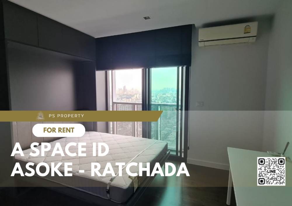 For RentCondoRama9, Petchburi, RCA : For rent 📍 A Space ID Asoke - Ratchada 📍 Fully furnished and electrical appliances, near MRT Rama 9.