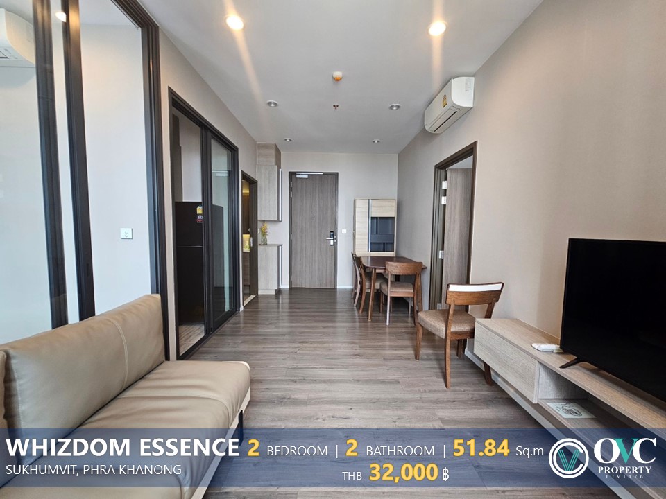 For RentCondoOnnut, Udomsuk : Ready for Rent! @ Whizdom Essence Sukhumvit (BTS Punnawithi)