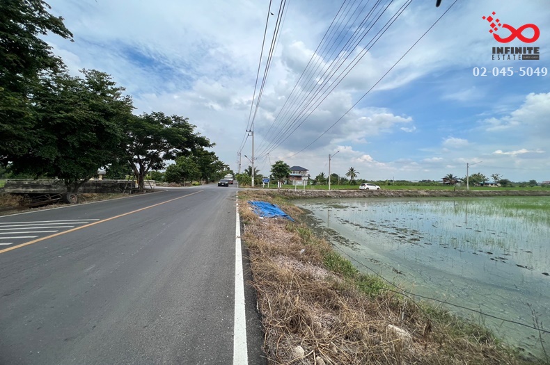 ขายที่ดินปทุมธานี รังสิต ธรรมศาสตร์ : ขายที่ดินเปล่า 400 ตารางวา ถนนราชพฤกษ์ ตำบลบางหลวง ปทุมธานี