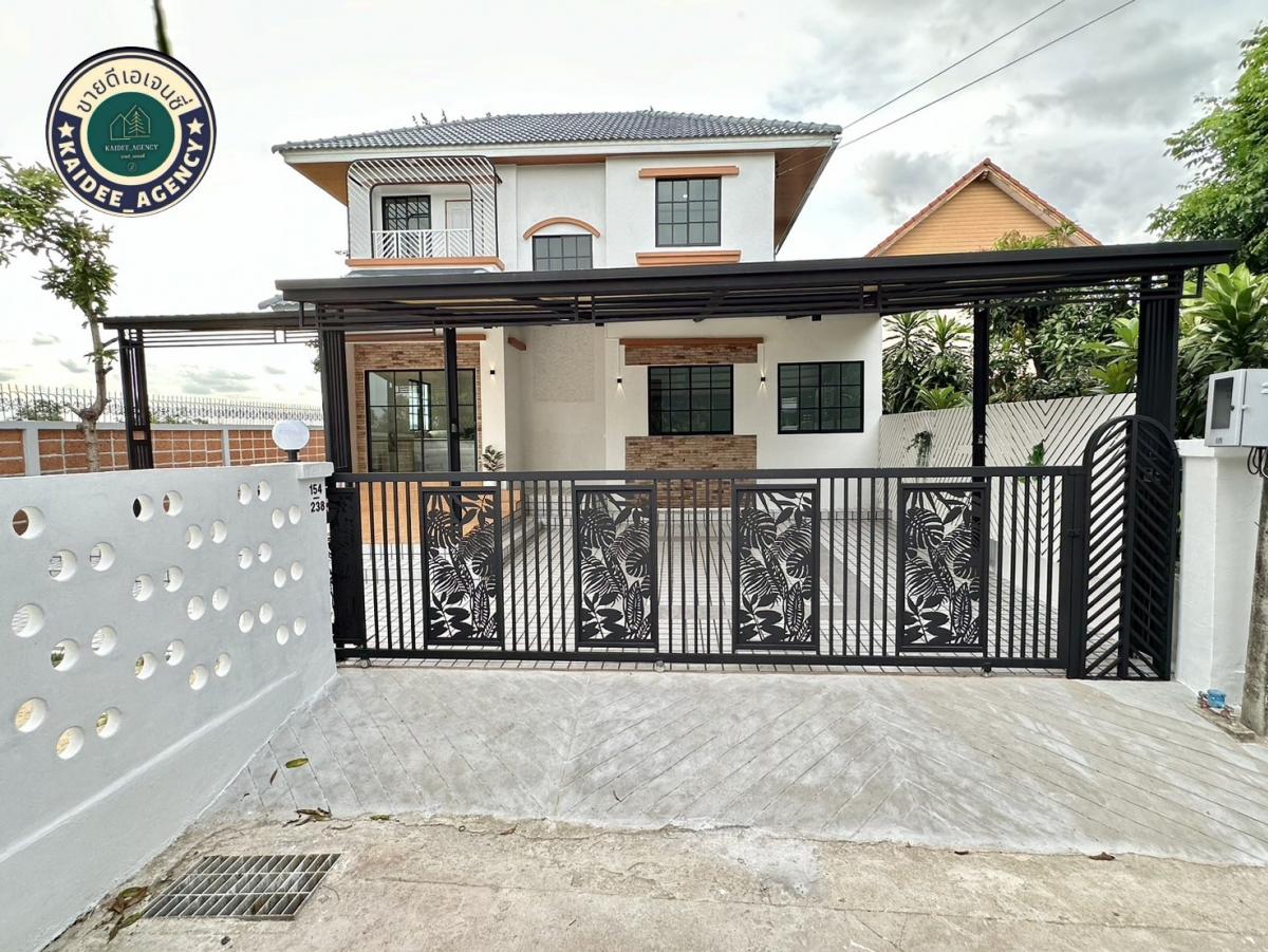 For SaleHouseMin Buri, Romklao : 2-storey detached house, Wanarom Village, Ratchadaphisek 16, Pink Line, Minburi Market, HomePro, Big C, Lotus Minburi, Setthabut Bamphen School, Fashion Island, the company