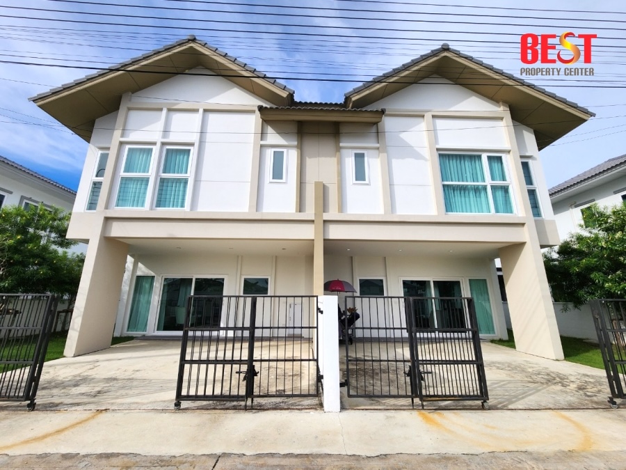 For SaleTownhouseNonthaburi, Bang Yai, Bangbuathong : For sale: New model home, ready to move in, Kunalai Begins 2 (Kunalai Begins 2), beautiful, ready to move in, can get a full loan.