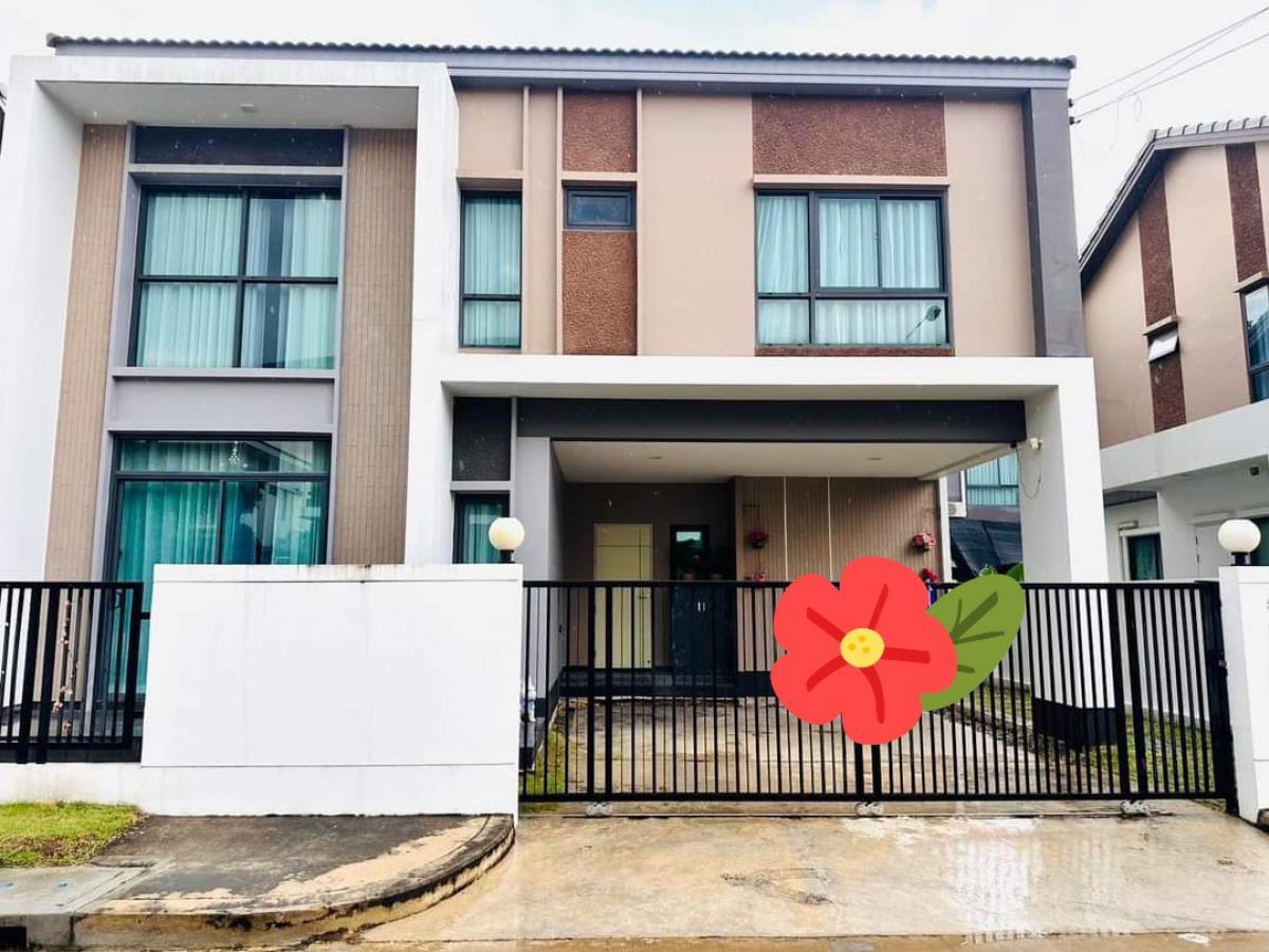 For SaleHouseLadkrabang, Suwannaphum Airport : For sale, single house, Wario Village, 2-storey single house in a quiet village, good location, surrounded by various amenities, near Suvarnabhumi Airport, convenient transportation, can enter and exit in many ways.