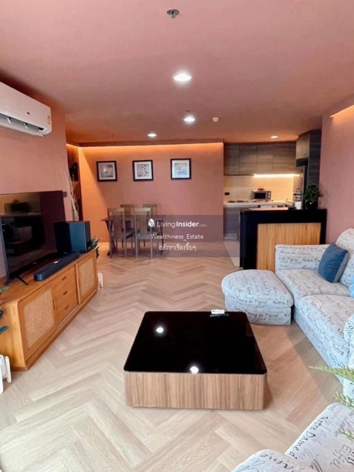 For SaleCondoRama9, Petchburi, RCA : Beautiful, sweet room, price 9.8 million, 2 bedrooms, 1 bathroom, size 68 sq m. You can make an appointment to view it at 0808144488.