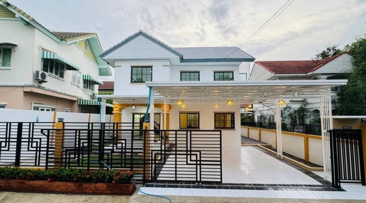 For SaleHouseNonthaburi, Bang Yai, Bangbuathong : Single house for sale, 63 square wah, Soi Wat Lat Pla Duk (Setthapong Village), beautifully renovated