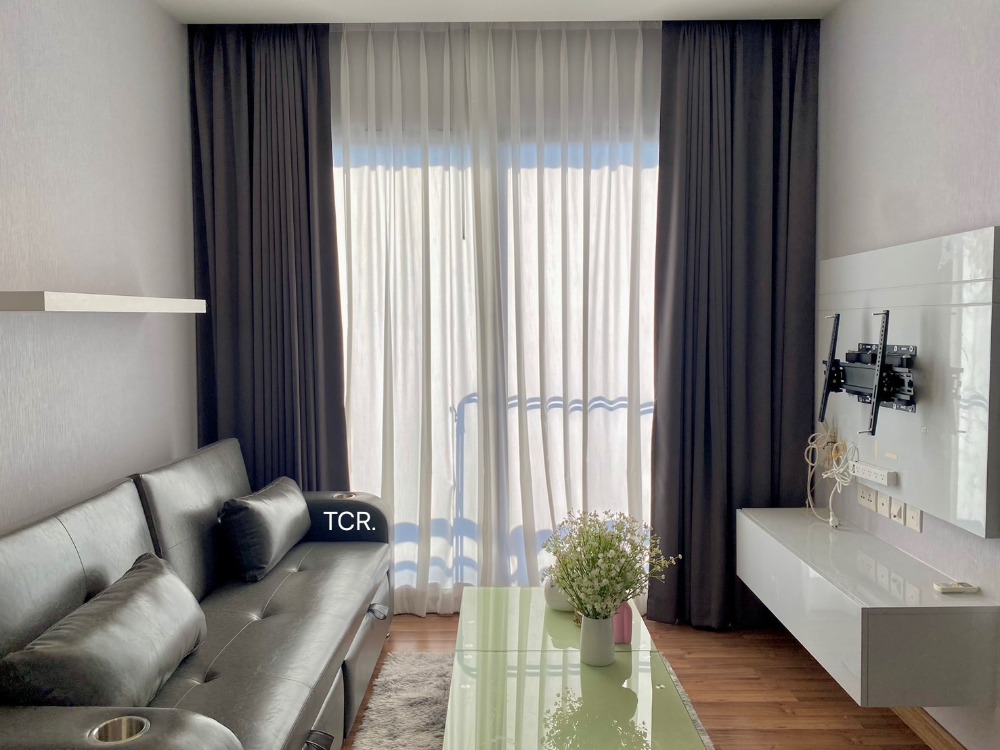 For RentCondoRatchadapisek, Huaikwang, Suttisan : Condo for rent, ready to move in, Ivy Ampio, 1 bedroom, 1 bathroom, size 44 sq m., near MRT Cultural Center, beautiful room, good price