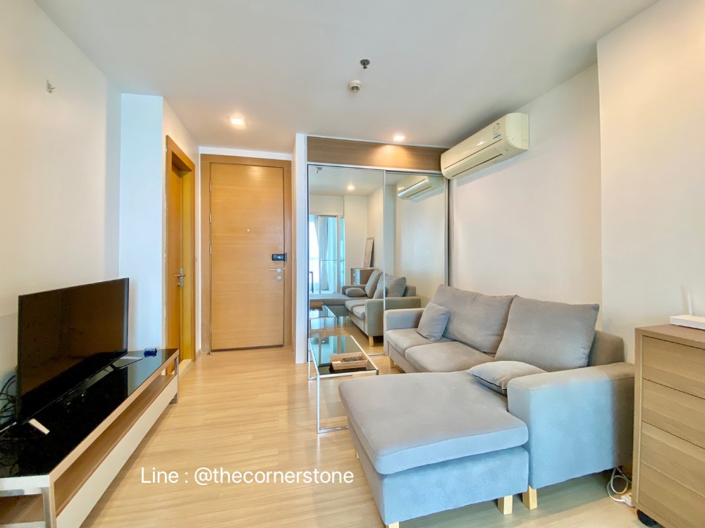 For RentCondoRatchadapisek, Huaikwang, Suttisan : Condo for rent Rhythm Ratchada-Huai Khwang, beautiful room, cheap price, 1 bedroom, 1 bathroom, size 46 sq m., MRT Huai Khwang