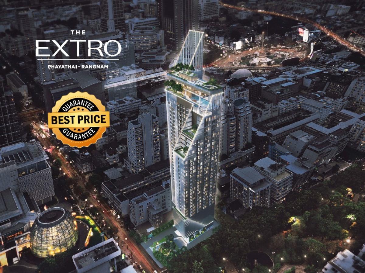 For SaleCondoRatchathewi,Phayathai : The Extro Rangnam | Best Price 32 sq m. 1 bedroom 1 bathroom 7.49 million baht. Make an appointment to view the project 083-0456540 (Lukket)