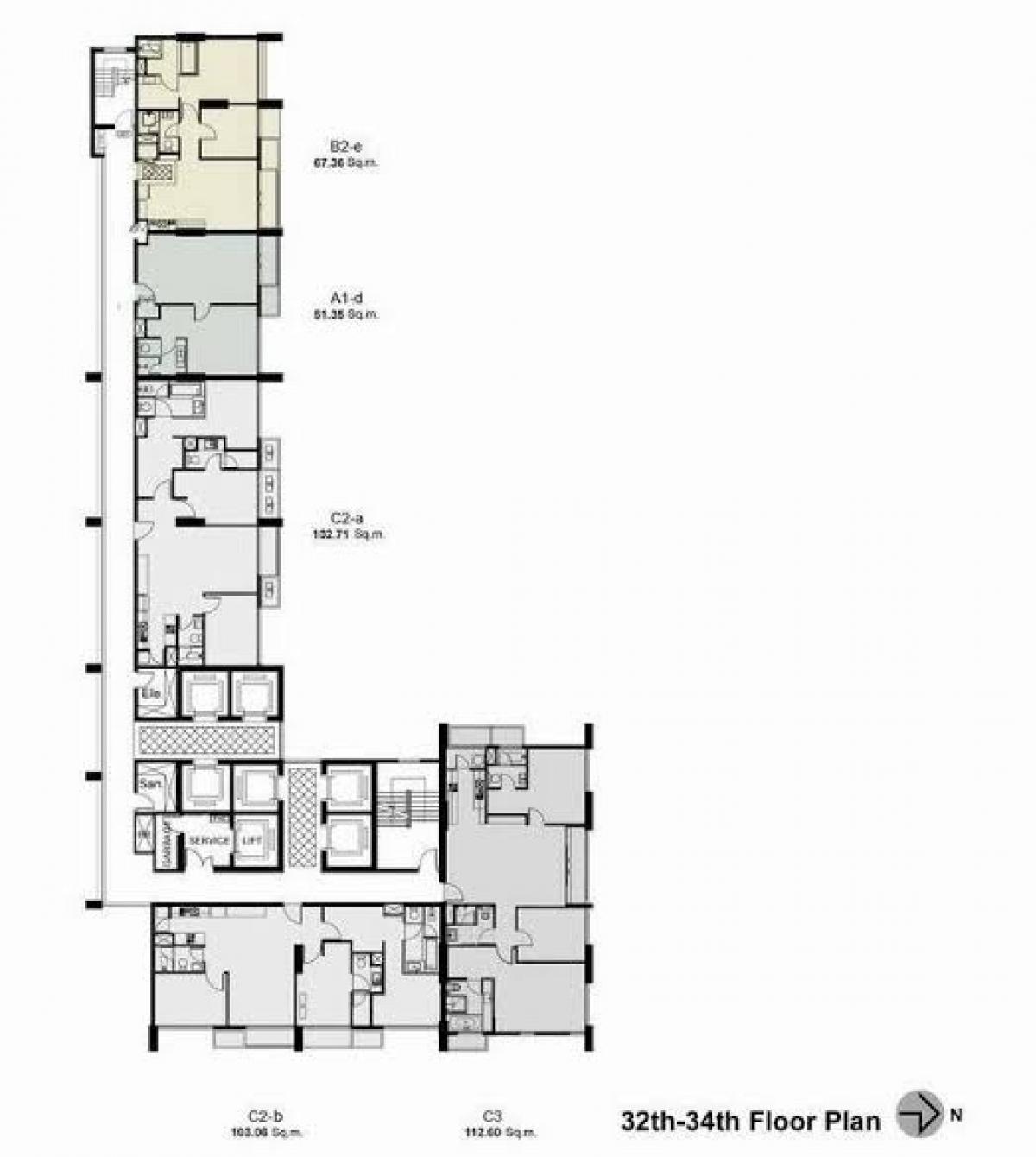 For SaleCondoSukhumvit, Asoke, Thonglor : Room available for booking!!! 153K per sq.m. High floor, north facing, rare location, single corridor, no rooms opposite the door, very private.