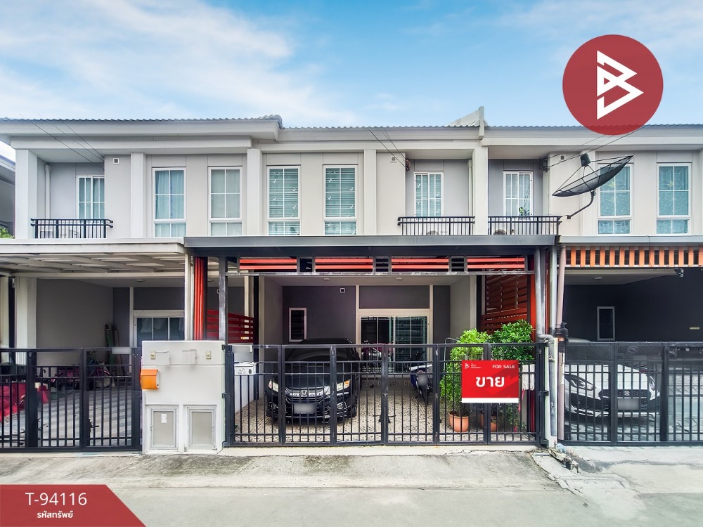 For SaleTownhouseSamut Prakan,Samrong : Townhouse for sale, The Connect Village 52, Bangna-Suvarnabhumi, Samut Prakan