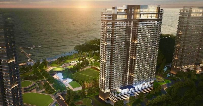 For RentCondoSriracha Laem Chabang Ban Bueng : The Symphony Sukhumvit Bang Phra-Sriracha, 2 bedroom condo for rent, sea view