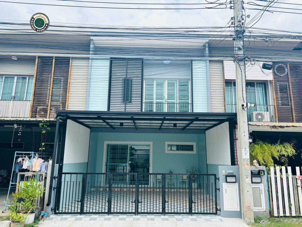 For SaleTownhouseVipawadee, Don Mueang, Lak Si : 2-storey townhouse, Pruksa Lite Village, Lock, Don Mueang, Soi Thet Ratchan 45, multiple entrances and exits, near Don Mueang Police Station 3 km, near Central Chaengwattana, near the Red Line, Kamphaeng Phet 6 Road, Vibhavadi Rangsit