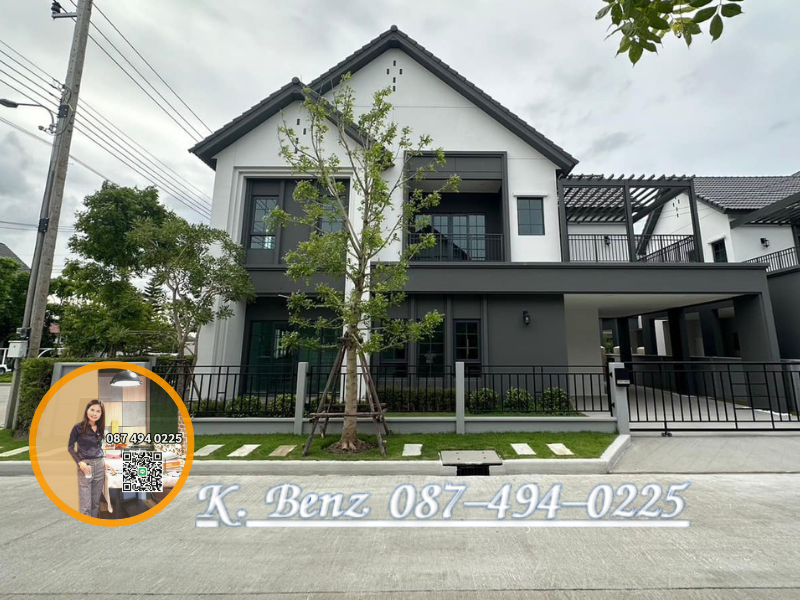 For RentHouseBangna, Bearing, Lasalle : For rent: New house, Centro Bangna, fully furnished, ready to move in, behind Mega Bangna, near Concordian International School