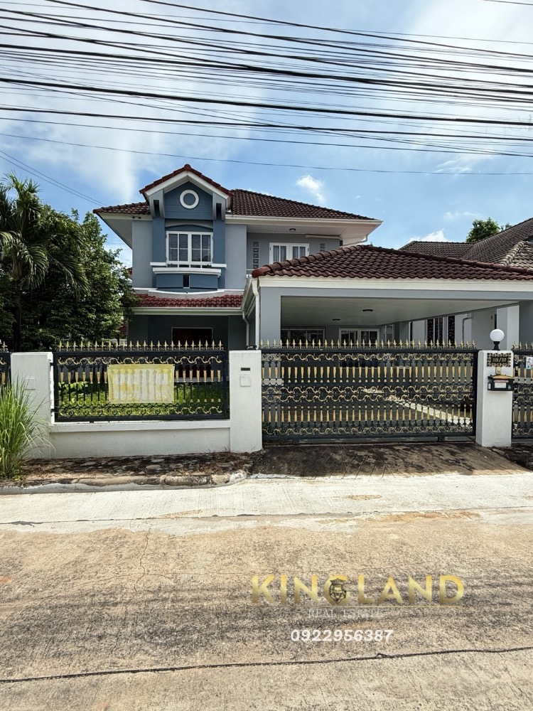 For RentHouseKasetsart, Ratchayothin : Single house for rent, Arena Park Village, Chuan Chuen City, Khubon 27, 4 bedrooms, 2 bathrooms, 2 floors, parking for 2 cars, rental price  22,900  / month #including common area