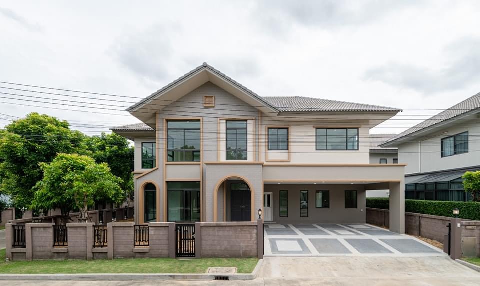 ขายบ้านปทุมธานี รังสิต ธรรมศาสตร์ : ✳ พลาดไม่ได้แล้ว‼️ 🏡 บ้านเดี่ยวหลังมุม รีโนเวทใหม่ พร้อมอยู่ ⛳ทำเลติดหน้าสวนสวย ร่มรื่น