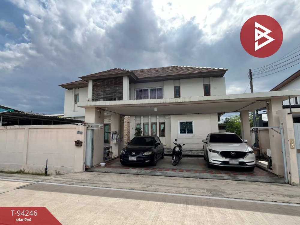 For SaleHousePathum Thani,Rangsit, Thammasat : For sale: 2-storey detached house, Soi Rangsit-Nakhon Nayok 24, area 96 sq m, Thanyaburi, Pathum Thani