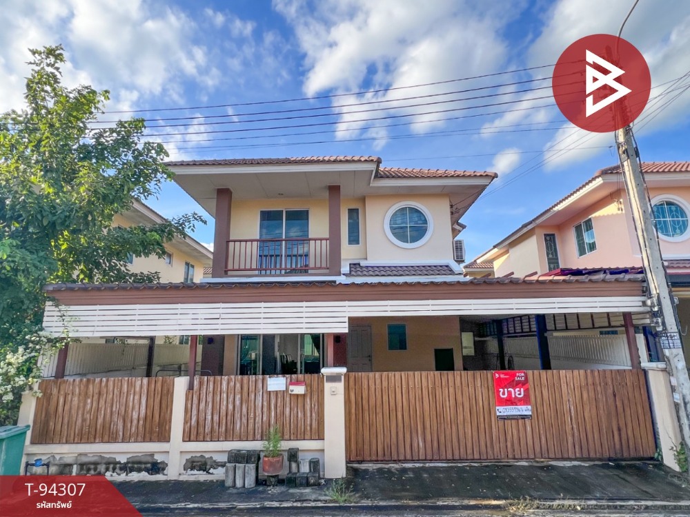 For SaleHouseAyutthaya : For sale: semi-detached house, Romruen Green Park Village, Wang Noi, Phra Nakhon Si Ayutthaya, ready to move in