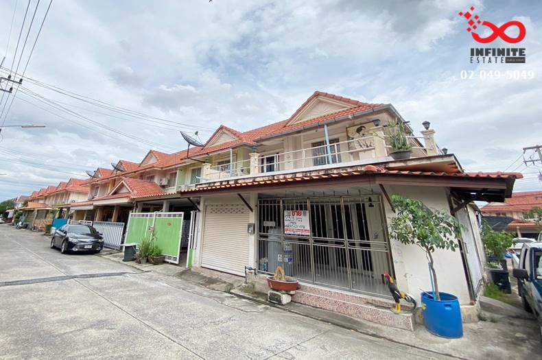 For SaleTownhomePathum Thani,Rangsit, Thammasat : Townhouse for sale, 2 floors, Pruksa D Village, area 23.9 square wah, Rangsit-Nakhon Nayok Road