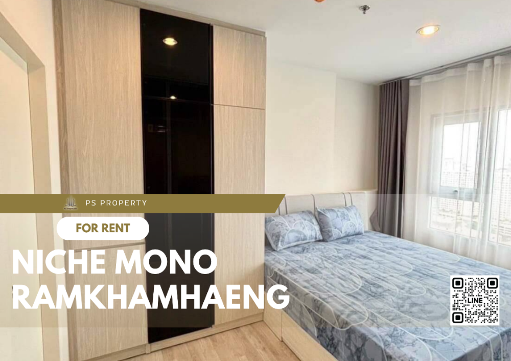 For RentCondoRamkhamhaeng, Hua Mak : For rent 📍 Niche Mono Ramkhamhaeng 📍 Complete furniture and electrical appliances.  Near the mall