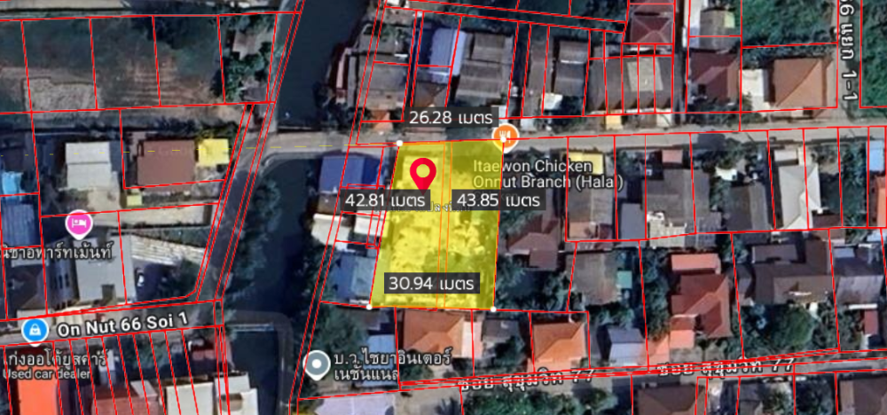 For SaleLandOnnut, Udomsuk : Land Onnut 66 / 253 Square Wa (FOR SALE) TIK520