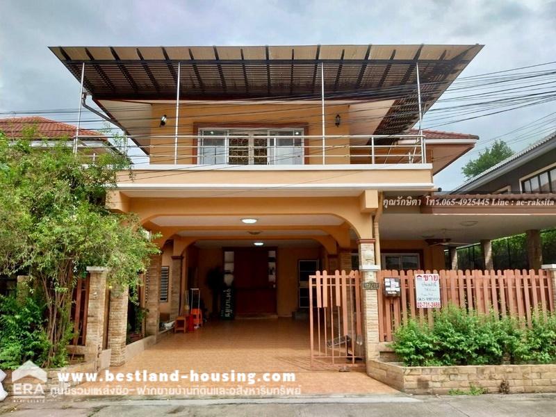 For SaleHouseKaset Nawamin,Ladplakao : For sale: 2-storey detached house, area 58.6 sq.wa, 3 bedrooms, 3 bathrooms, with maids room, en-suite bathroom, parking for 2 cars.