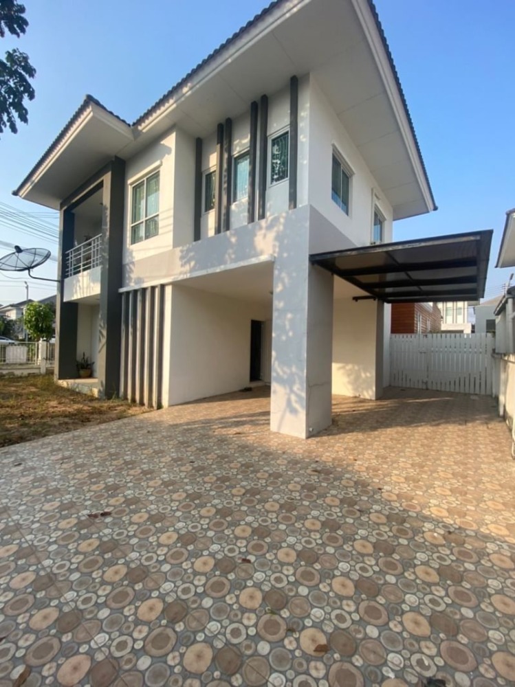 For SaleHousePattaya, Bangsaen, Chonburi : Second-hand house in Sriracha, single house, corner plot, Lancio Krip Village, Bowin, Sriracha, Chonburi