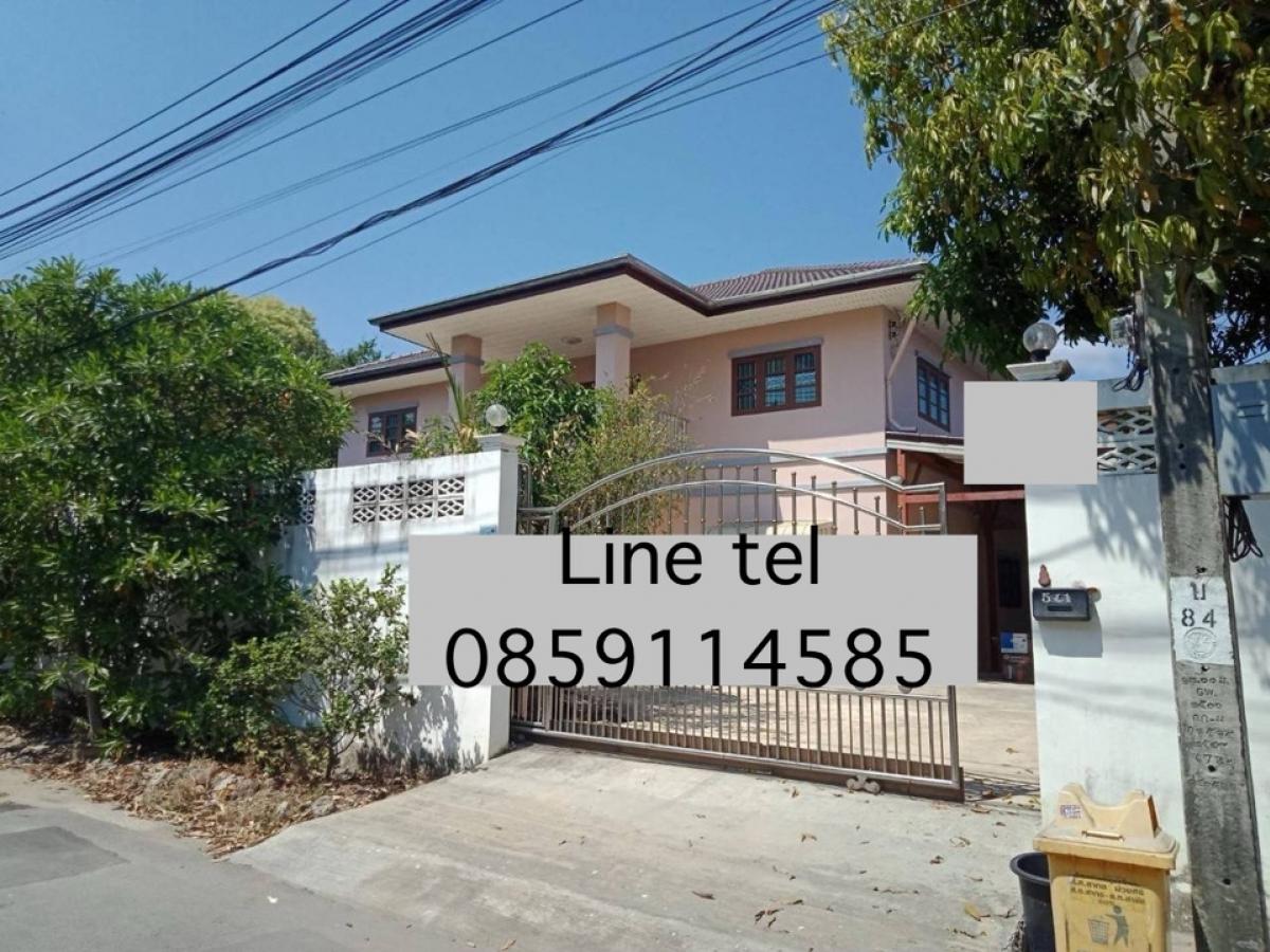 For SaleHouseRama 2, Bang Khun Thian : ❤️❤️ Selling a house in Wichit Nakhon Village, Rama 39, price only 12 million, size 132 sq.w., usable area 400 sq.m., 6 bedrooms, 4 bathrooms, maids room, garage for 3 cars, ready to move in, genuine stainless steel door, interested, line tel 0859114585, 