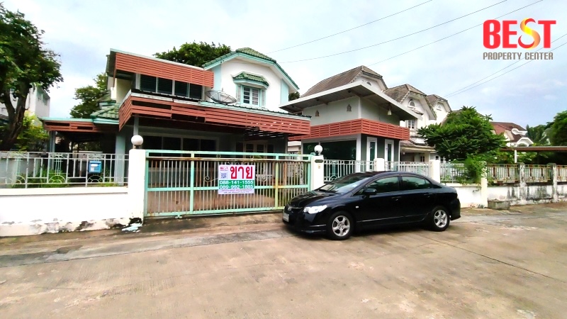 For SaleHouseMin Buri, Romklao : Single house for sale, Thararom Parkway Home, Ramkhamhaeng 150, near the BTS Nom Klao Station, cheapest in the project, receive a renovation contract