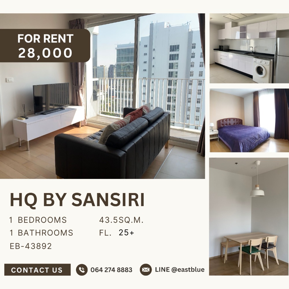 For RentCondoSukhumvit, Asoke, Thonglor : HQ By Sansiri