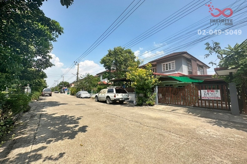 For SaleHouseMin Buri, Romklao : For sale: 2-storey detached house, KC Garden Home Village 7, area 64 square wah, Nimit Mai Road