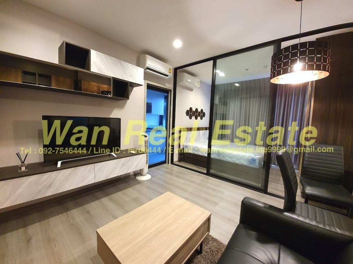 For RentCondoRattanathibet, Sanambinna : Condo for rent: The Politan Rive, 30th floor, size 31 sq m, river view, beautifully decorated, ready to move in