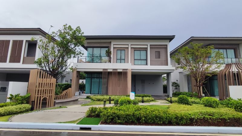 For SaleHouseBangna, Bearing, Lasalle : For sale: Bangkok Boulevard Bangna Km.5 project, fully furnished house, ready to move in, 52.3 sq.w., 4 bedrooms | 4 bathrooms