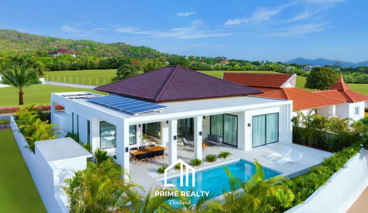 For SaleHouseHuahin, Prachuap Khiri Khan, Pran Buri : Beautiful house for sale in a premium project in Hua Hin