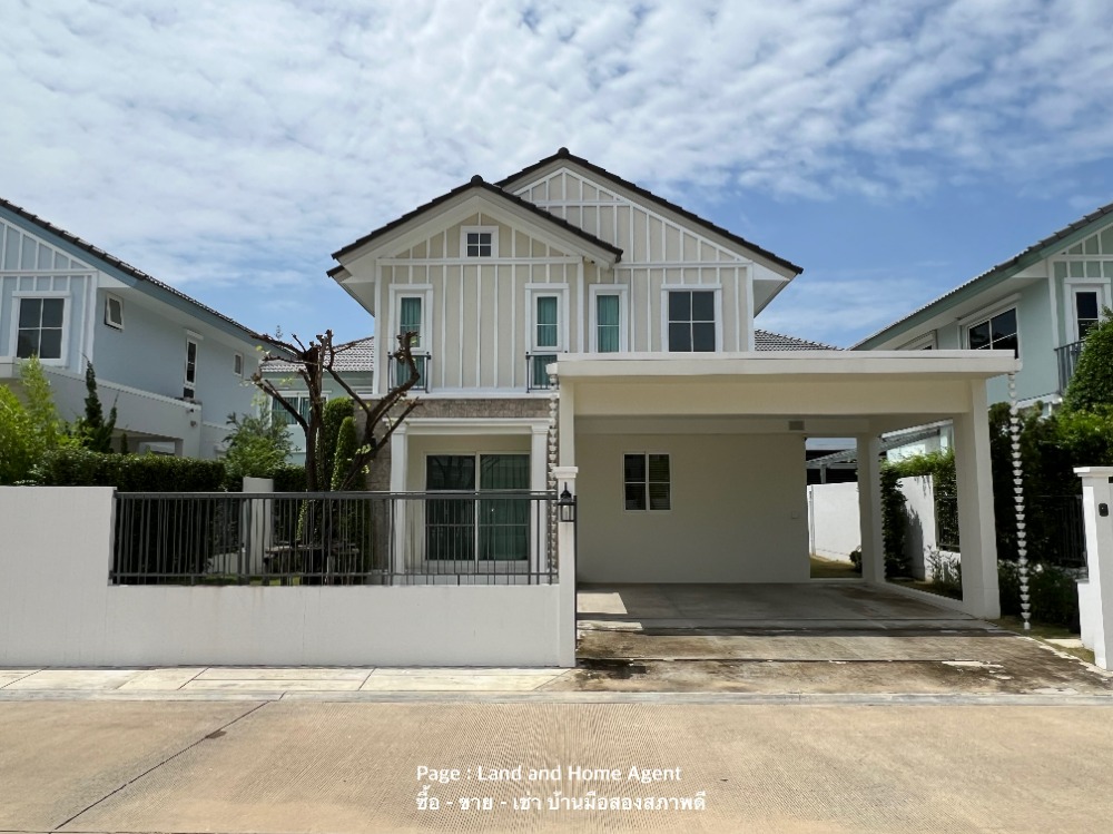 For RentHouseBangna, Bearing, Lasalle : Detached house for Rent Villaggio 2 Srinakarin-Bangna, near Mega Bangna