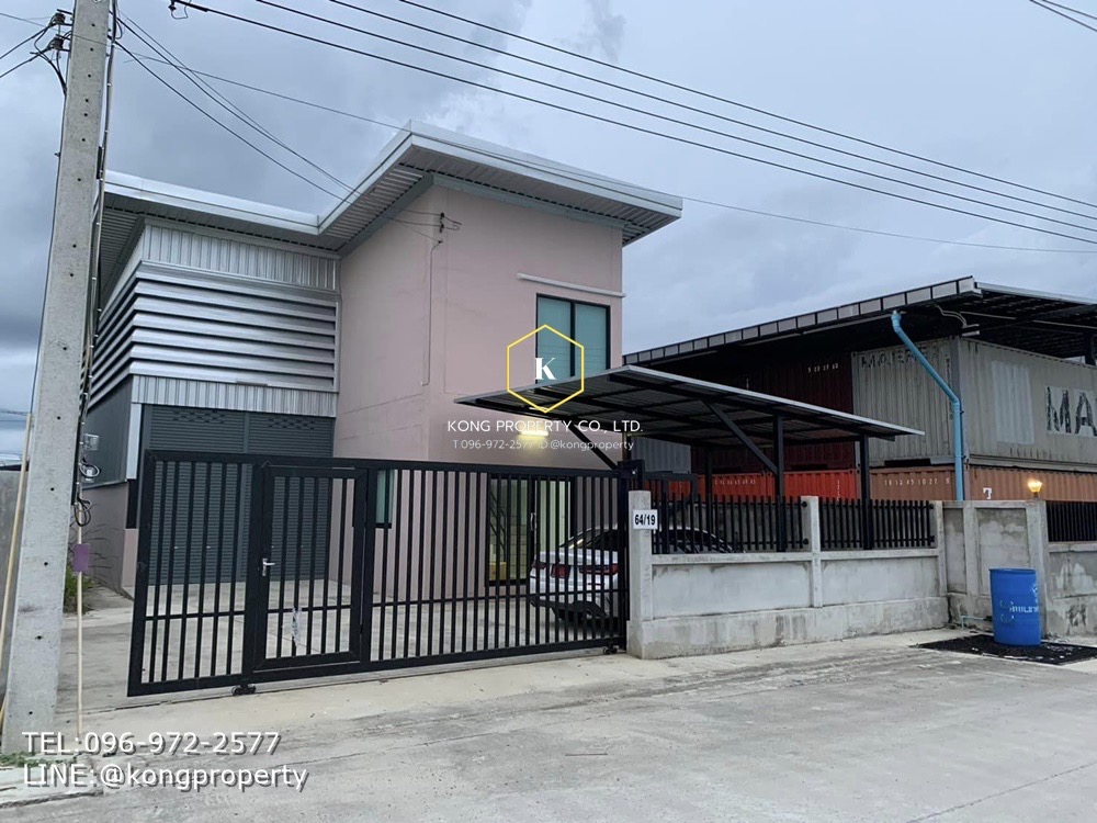 For RentWarehousePathum Thani,Rangsit, Thammasat : Warehouse for rent, Lat Lum Kaew, Pathum Thani, with air-conditioned office