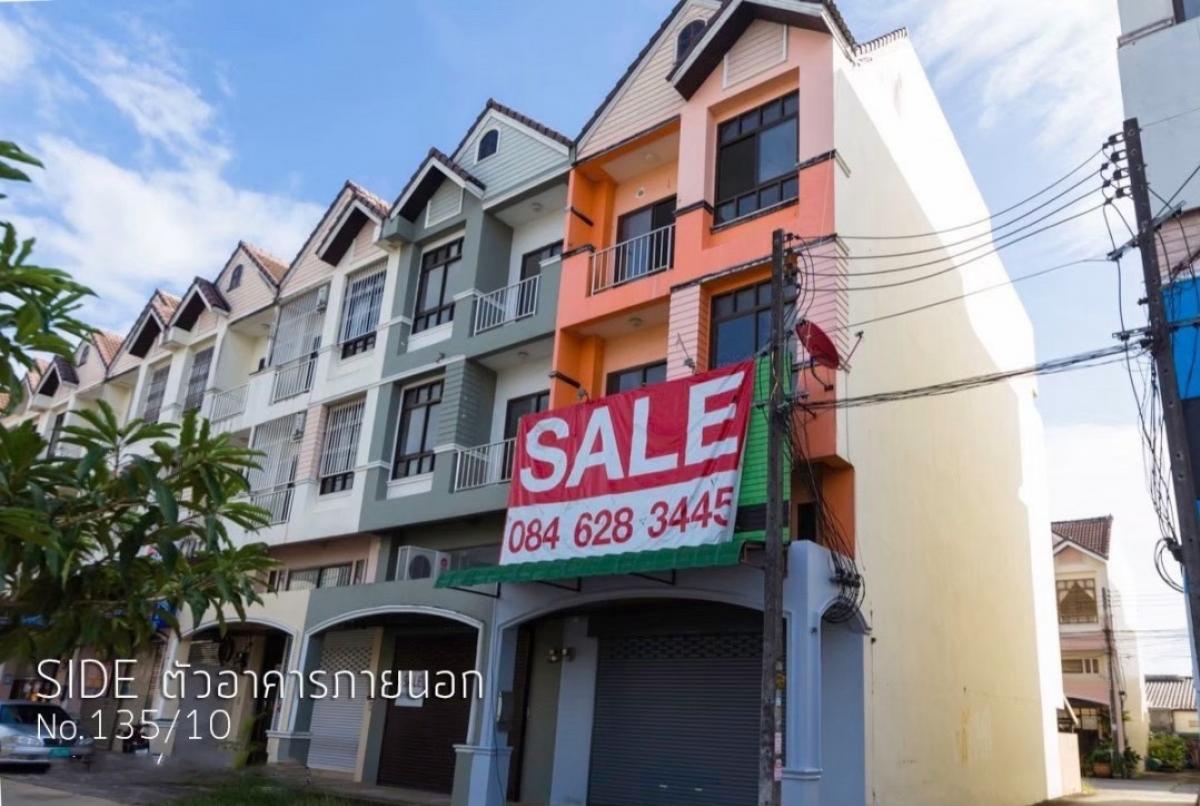 For SaleShophousePhuket : 📍For sale📍 3.5-storey commercial building, Patak Villa, Ha Yaek Chalong, Phuket Province, 3 bedrooms (with furniture in 1 room), 3 bathrooms, 1 mezzanine office, 1 hall, 1 garage, 1 kitchen counter, special price 3.5 million 💢