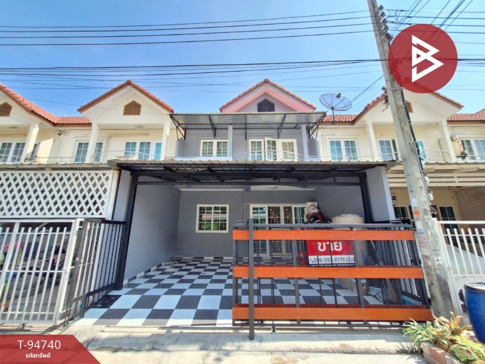 For SaleTownhouseSamut Prakan,Samrong : Townhouse for sale, Fueang Fa Villa Village 15, Phraeksa, Samut Prakan, ready to move in