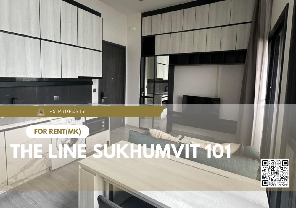 For RentCondoOnnut, Udomsuk : For rent 📍THE LINE Sukhumvit 101 📍 near BTS Punnawithi, complete furniture and electrical appliances.