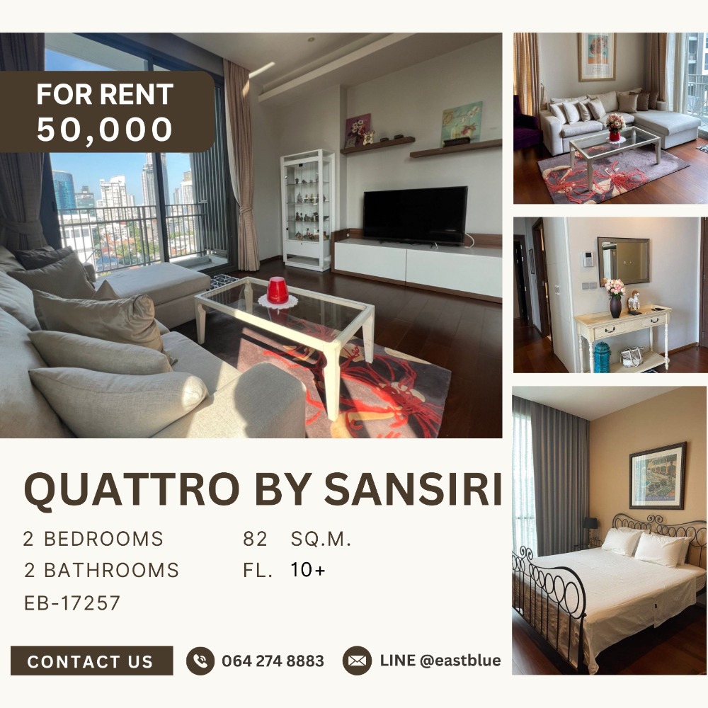 For RentCondoSukhumvit, Asoke, Thonglor : Quattro by Sansiri 2 Bedroom for rent 50,000 per month