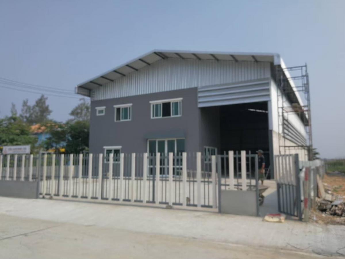 For RentFactoryPathum Thani,Rangsit, Thammasat : Warehouse for rent, Lam Luk Ka Khlong 7, size 500 square meters, 3-phase electricity, 50 KVA transformer.