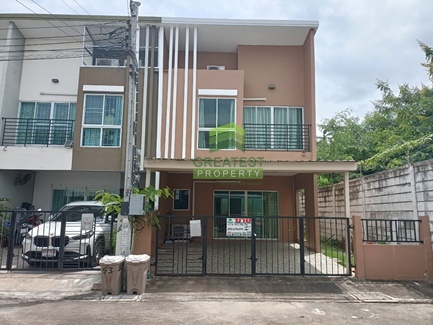 For SaleTownhouseBangna, Bearing, Lasalle : Village City Sense Bangna KM.10 CITY SENSE BANGNA KM.10 for sale - for rent urgently, 2-storey townhouse, area 27.60 sq m, corner plot, good location, Bang Phli, Samut Prakan