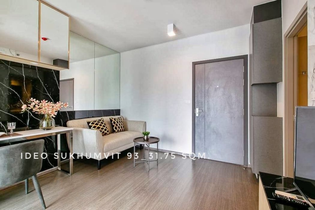 For RentCondoOnnut, Udomsuk : Condo for rent, 1 bedroom, 1 kitchen, beautifully decorated, good view, Ideo Sukhumvit 93 (Ideo Sukhumvit 93), 32 sq m., near BTS Bang Chak and Sukhumvit 62 Expressway