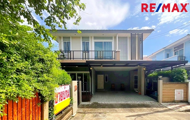 For SaleHousePathum Thani,Rangsit, Thammasat : Single house for sale, Phatsar Prestige Rangsit, Khlong 2, near Future Park Rangsit, on the main road Rangsit-Nakhon Nayok (no alley)