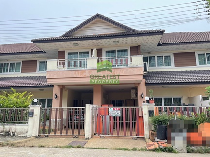 For SaleHouseHatyai Songkhla : Benchaporn Village, Khlong Hae, Hat Yai, Songkhla, urgent sale, 2-storey twin house, area 33 sq m, good location, beautiful house, ready to move in