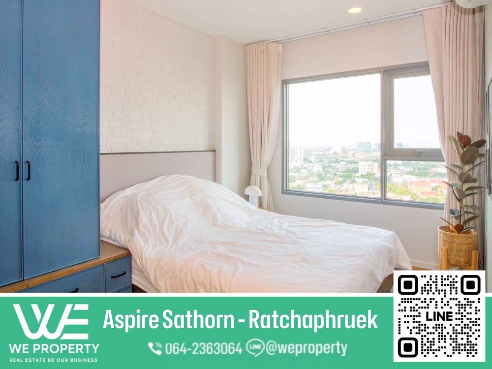 For SaleCondoThaphra, Talat Phlu, Wutthakat : 1Bed Plus, fully furnished, interior design, best price ⭐Aspire Sathorn-Ratchapruek