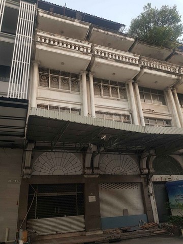 For RentShophouseRama3 (Riverside),Satupadit : BS1491 Two-unit building for rent in Nang Linchi area, near Rama 3 Expressway, suitable for office or warehouse use.