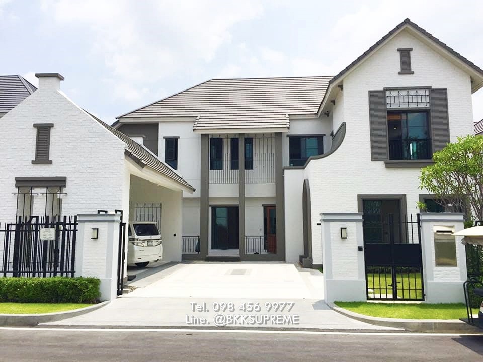 For RentHouseBangna, Bearing, Lasalle : (For rent) ** Grand Bangkok Boulevard Sukhumvit (Grand Bangkok Boulevard Sukhumvit) Super Luxury detached house from SC Asset **