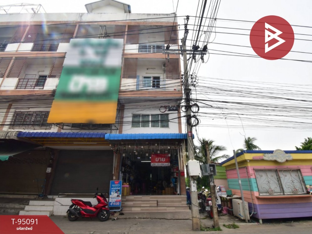 For SaleShophouseSamut Prakan,Samrong : Commercial building for sale, 4 floors, Soi Soi Pheng, area 26.7 sq m, Phra Samut Chedi, Samut Prakan