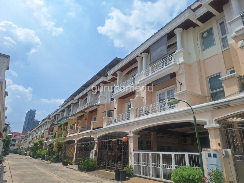 For RentTownhouseRama3 (Riverside),Satupadit : ghd000360R Townhouse for rent Esta Home Private Park Rama 3 fully furnished