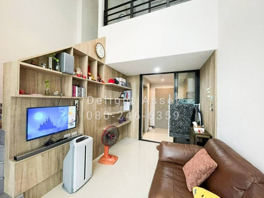 For RentCondoRatchadapisek, Huaikwang, Suttisan : For Rent!! L Loft ratchada 19, Duplex 39.4 sq.m. Fully-furnished near MRT Ratchadaphisek / Huai Kwang / Rama9