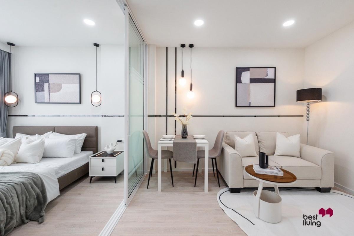 For SaleCondoKaset Nawamin,Ladplakao : 🚇 𝐔-𝐊𝐚𝐬𝐞𝐭 – 𝐍𝐚𝐰𝐚𝐦𝐢𝐧 near 𝐌𝐑𝐓 Lat Phrao, large room 30.28 sq m.